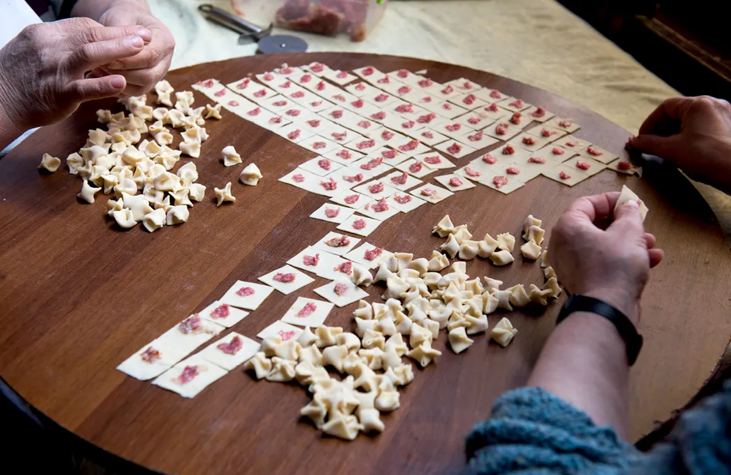 Manti is a kind of Turkish Dumpling.