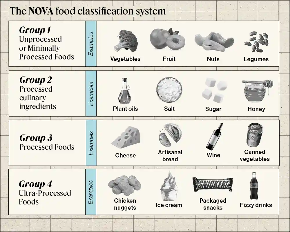 Image of NOVA food classification