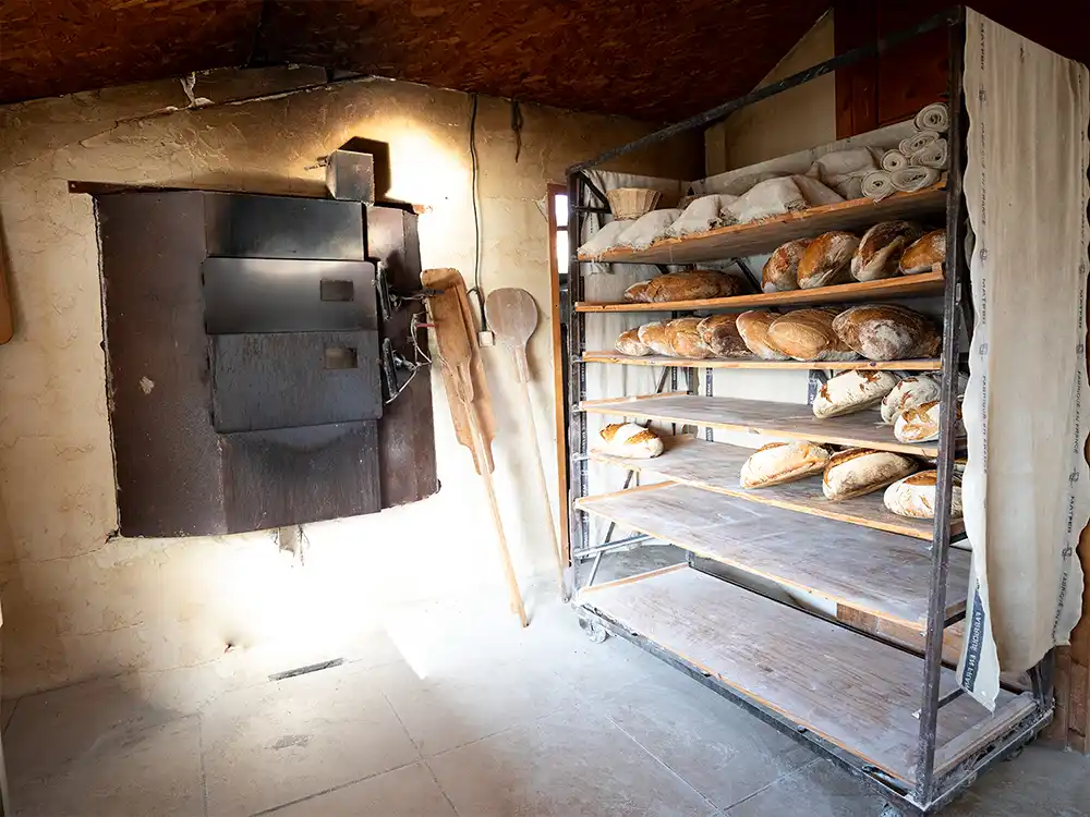 Inside the bakery