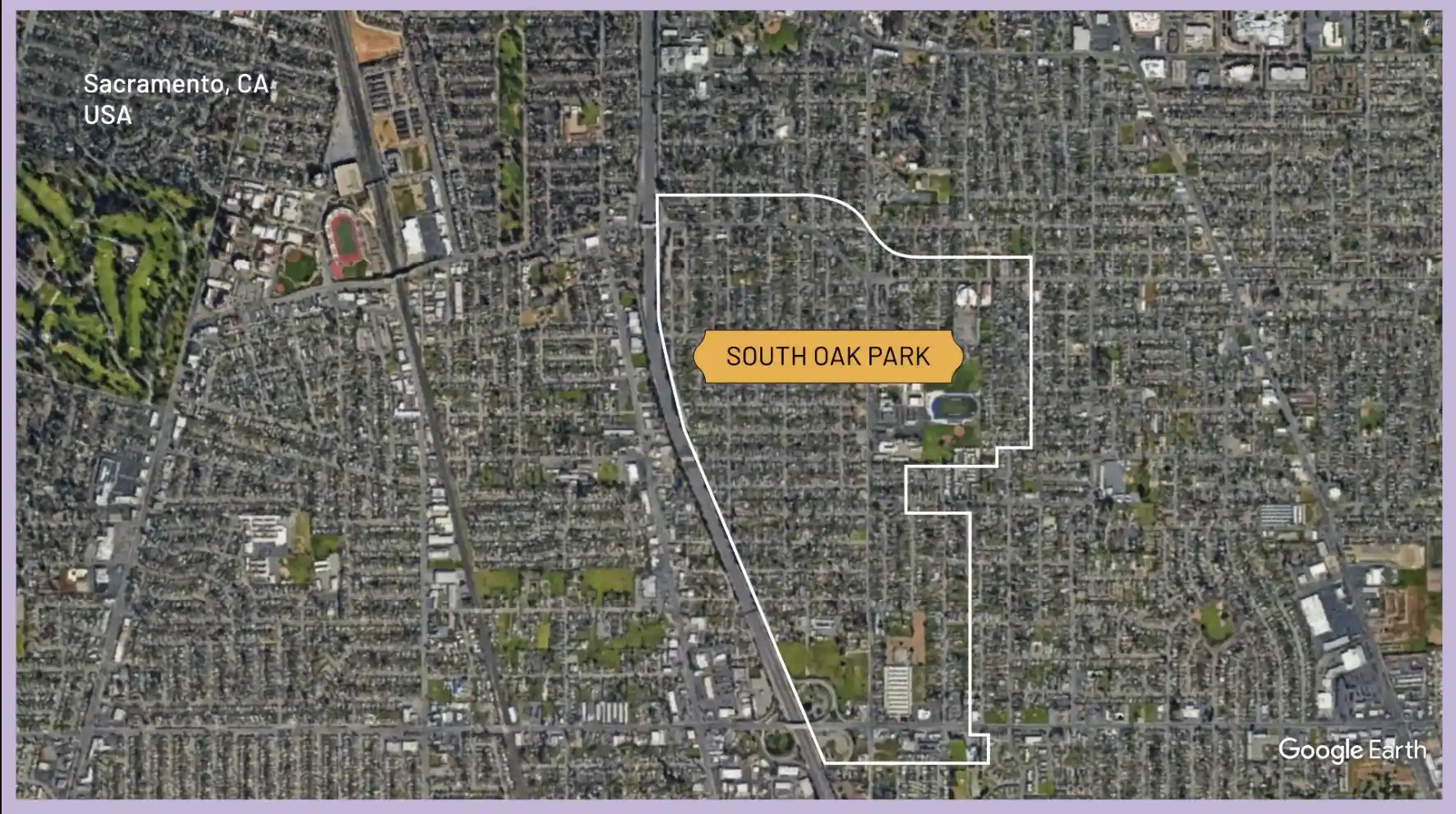 South Oak Park map