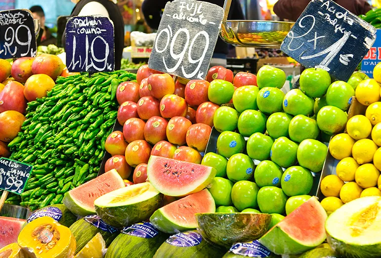 Fruit for sale