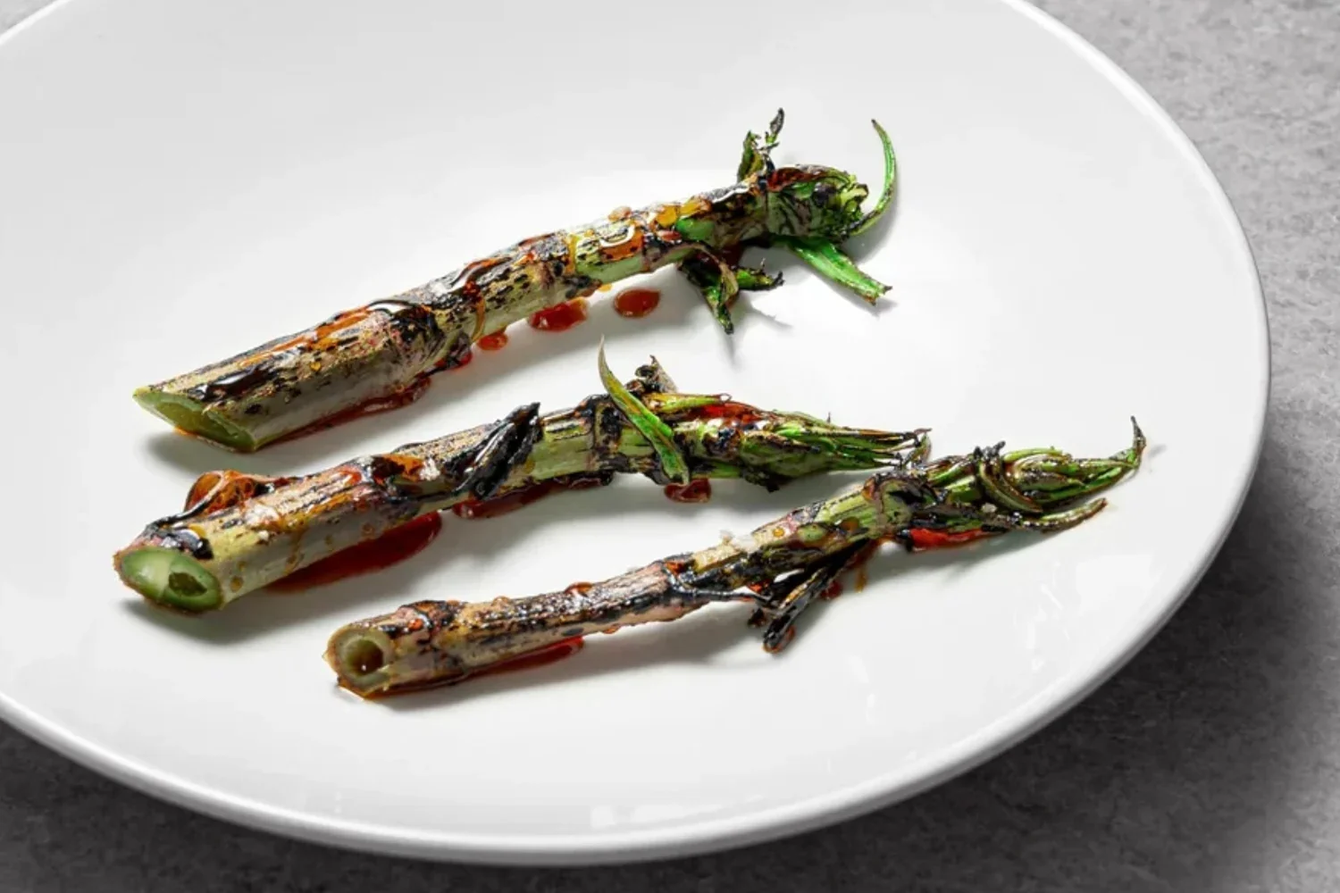 Japanese knotweed prepared at the restaurant. Photos via Douglass McMaster and Silo.