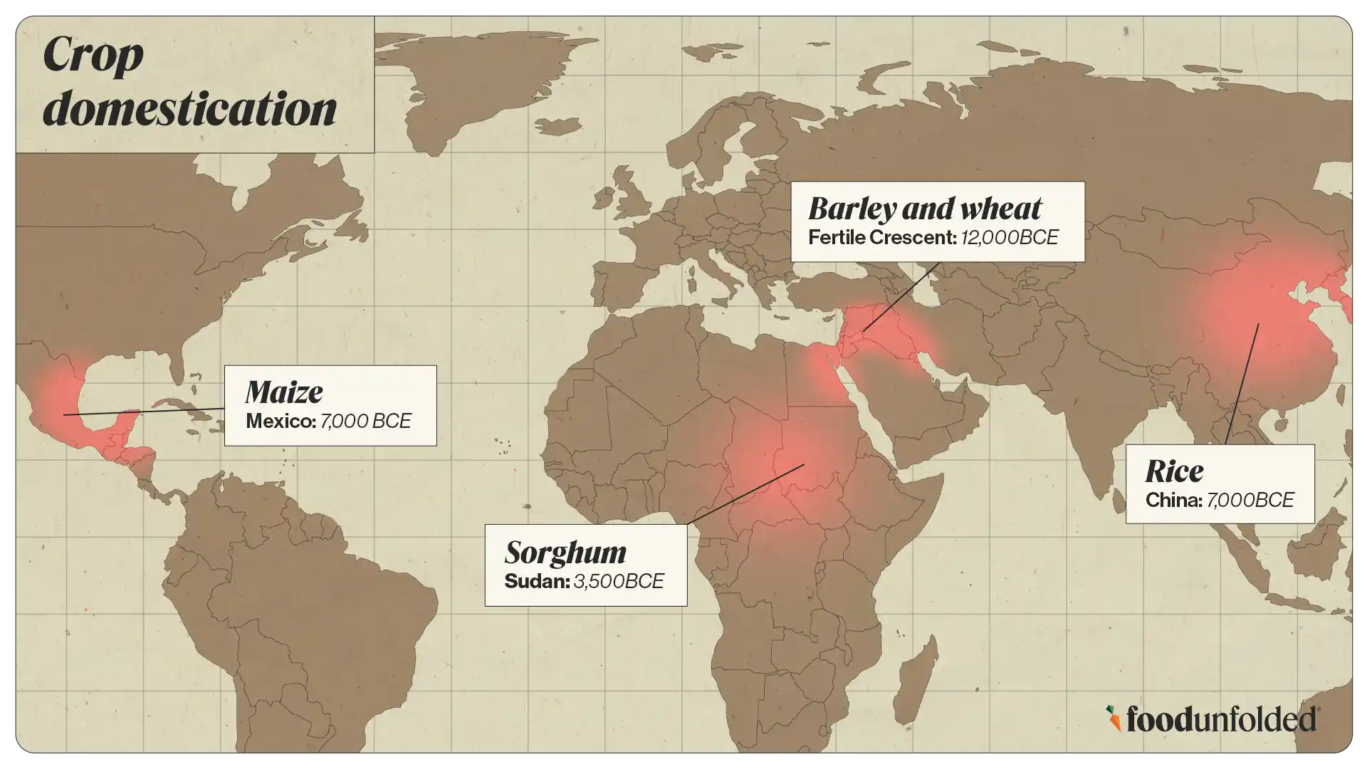 crop domestication infographic 
