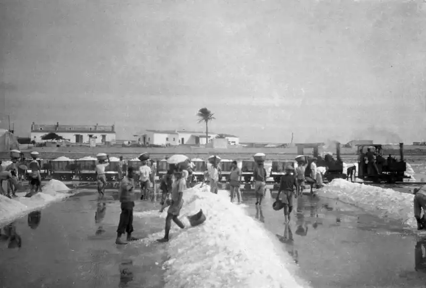 Historical farming of salt in Ibiza 