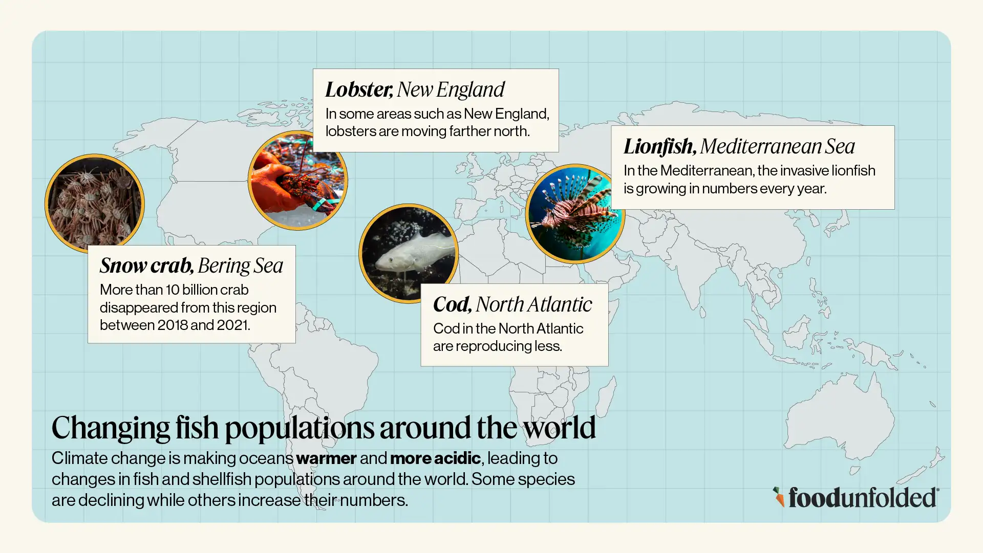 Changing fish populations around the world
