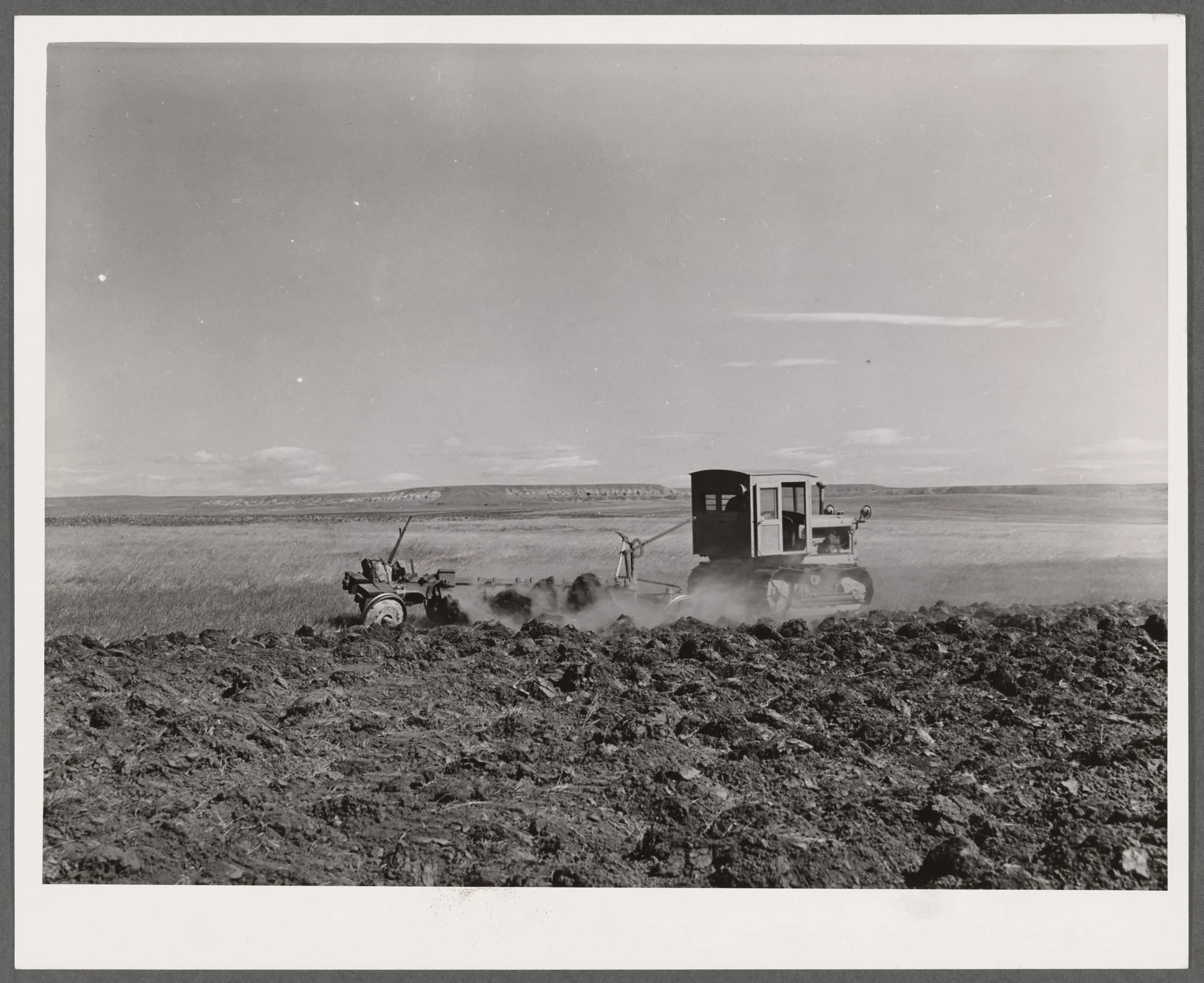 Plowing the prairie. Cascade County, Montana, 1939